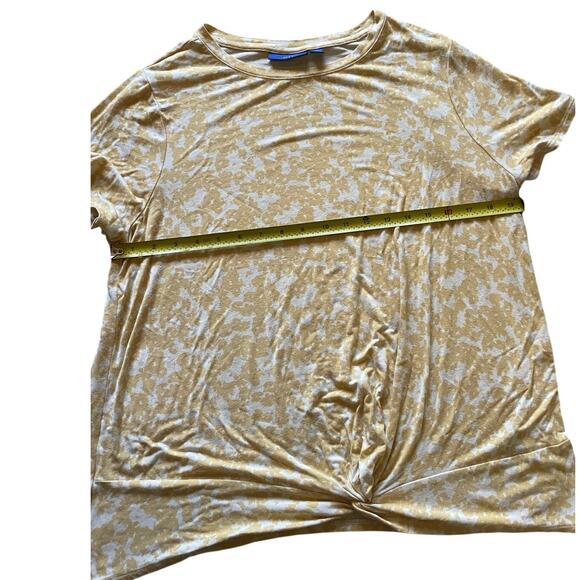 APT 9 T-Shirts with front Waist Tie Knot set of 2 Yellow and Pink Size XL Womens - Picture 3 of 8